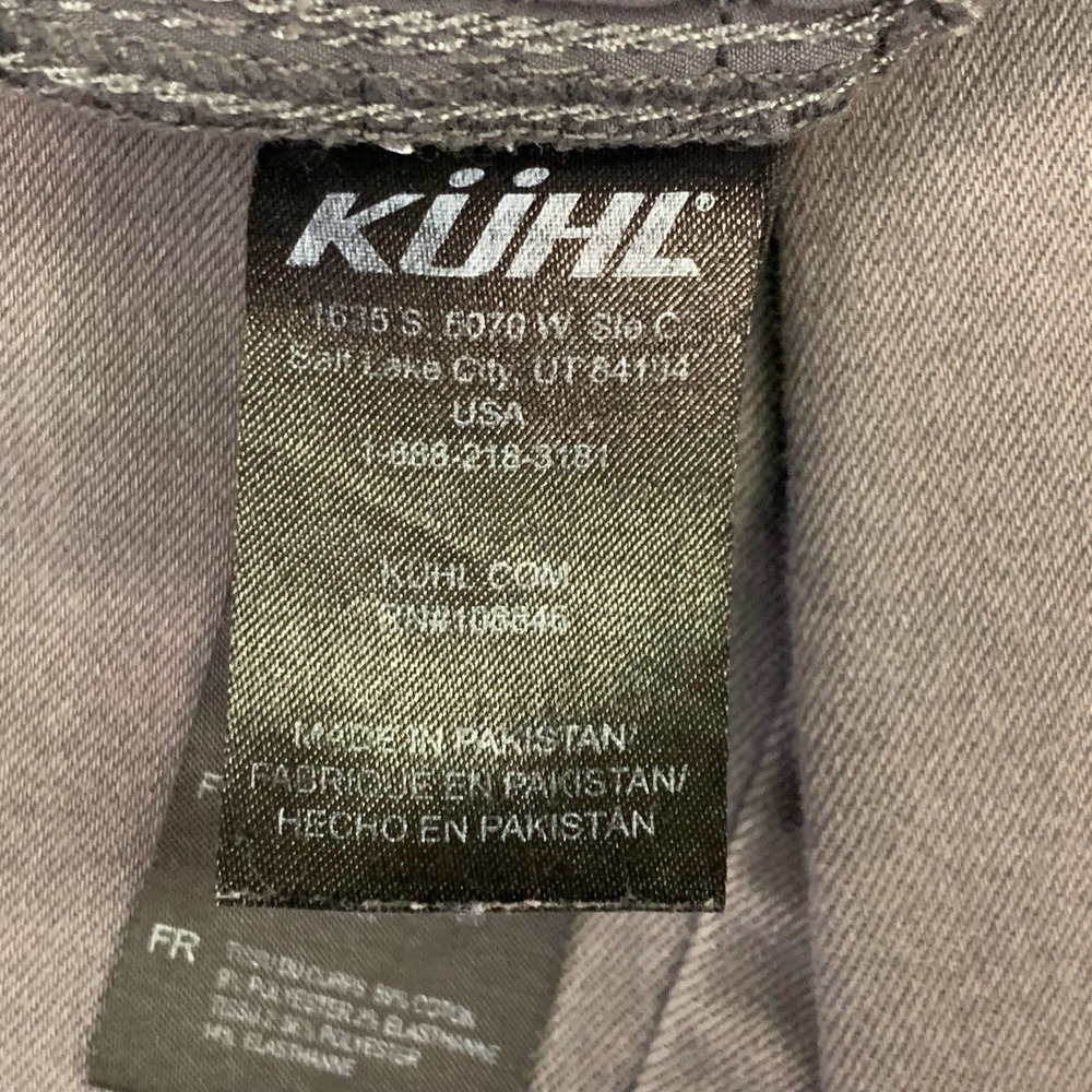 Kuhl Womens Kontour Skinny Pants Charcoal Stretch Outdoor Hiking Utility Size 10 - Picture 11 of 16